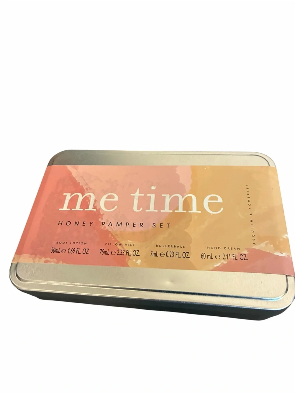 Asquith & Somerset Me Time Honey Pamper Set 4pc Body Lotion Mist Tin NEW
